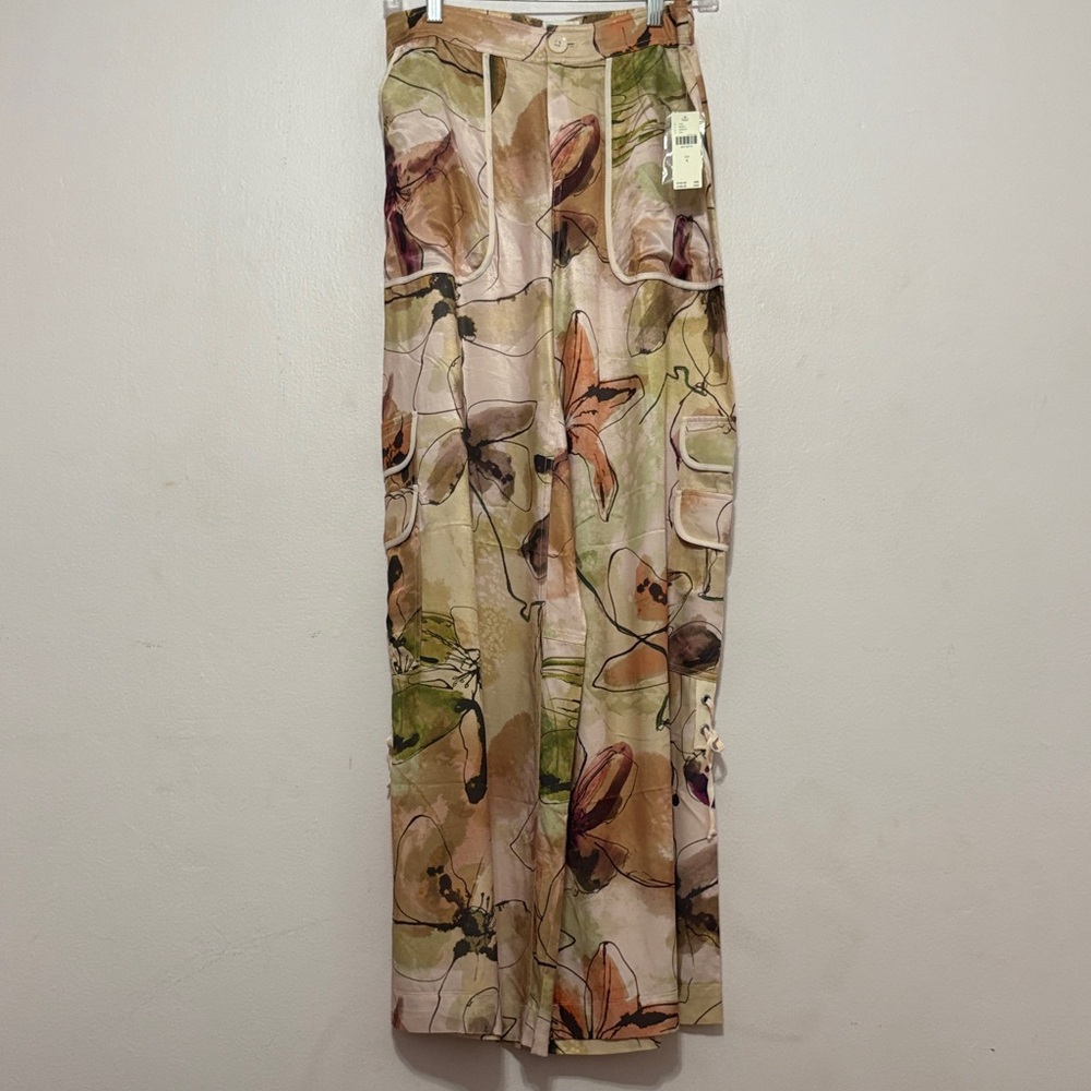 Anthropologie Earthy Tones Wide Leg Pants